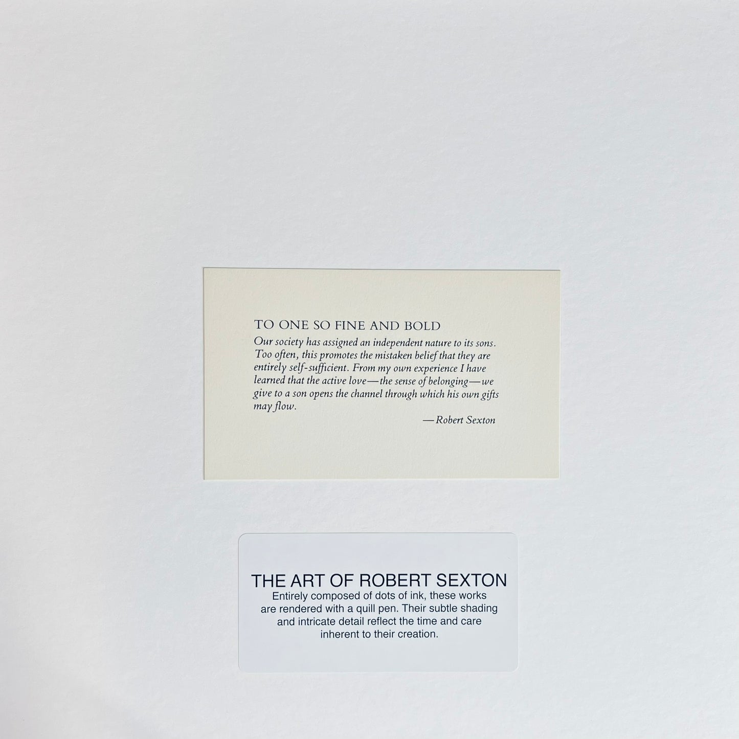 To One So Fine and Bold-Matted