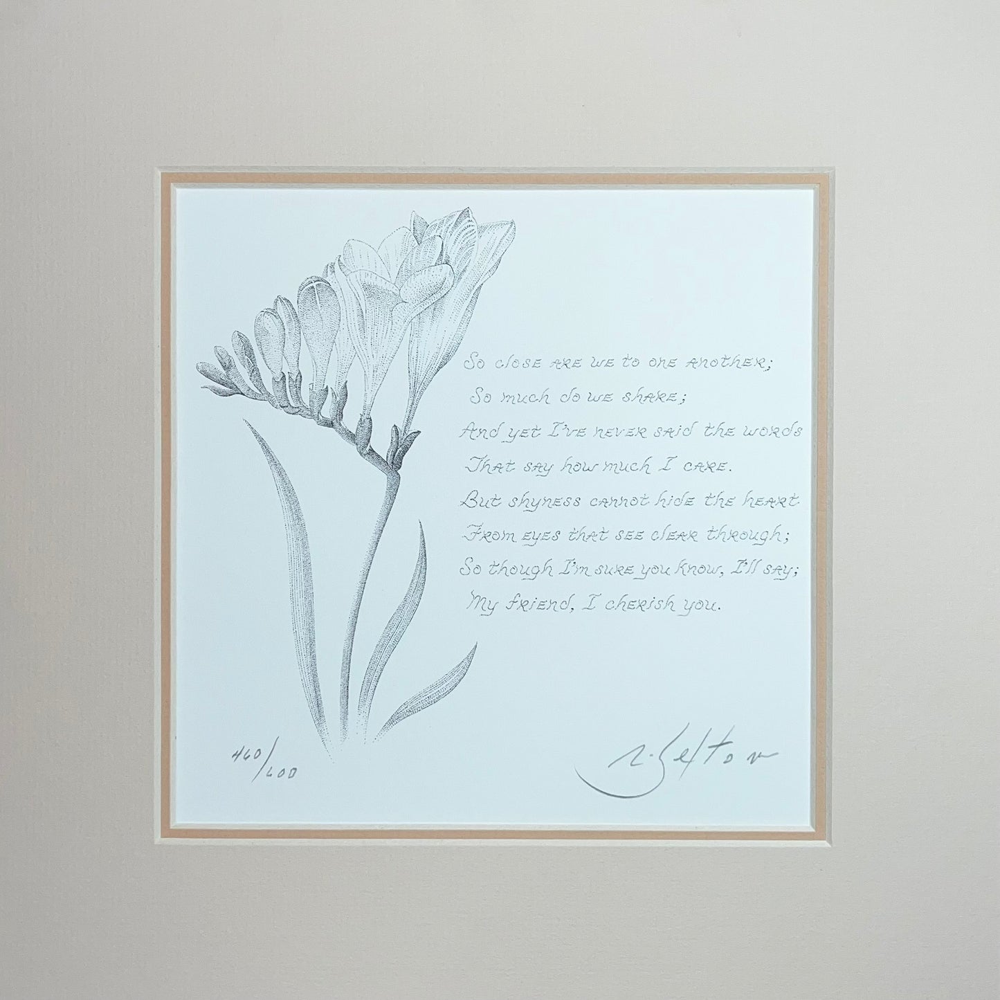 A Note to a Friend-Matted