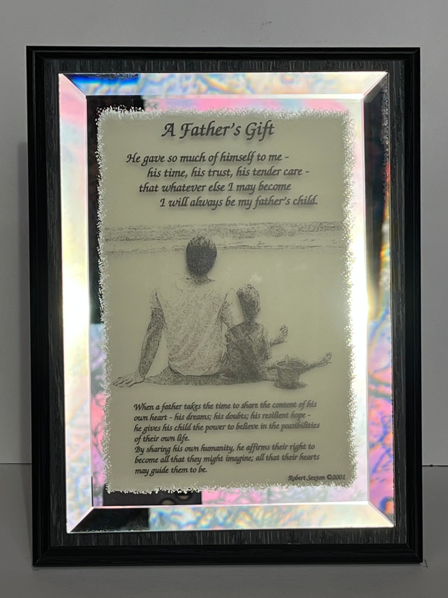 A Father' Gift-Mirrored plaque