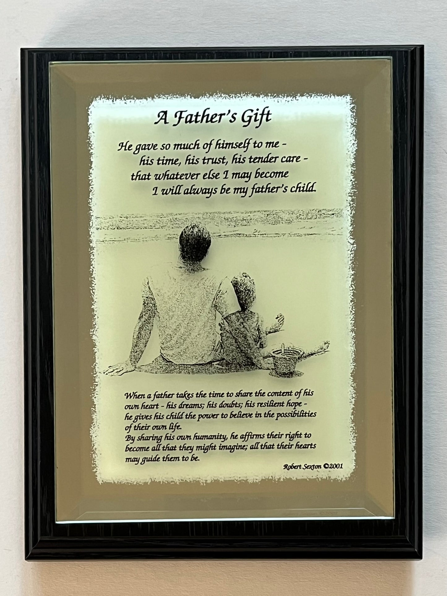 A Father' Gift-Mirrored plaque