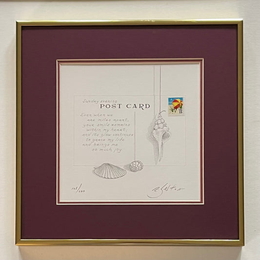 POSTCARD-Sunday Evening_Burgundy