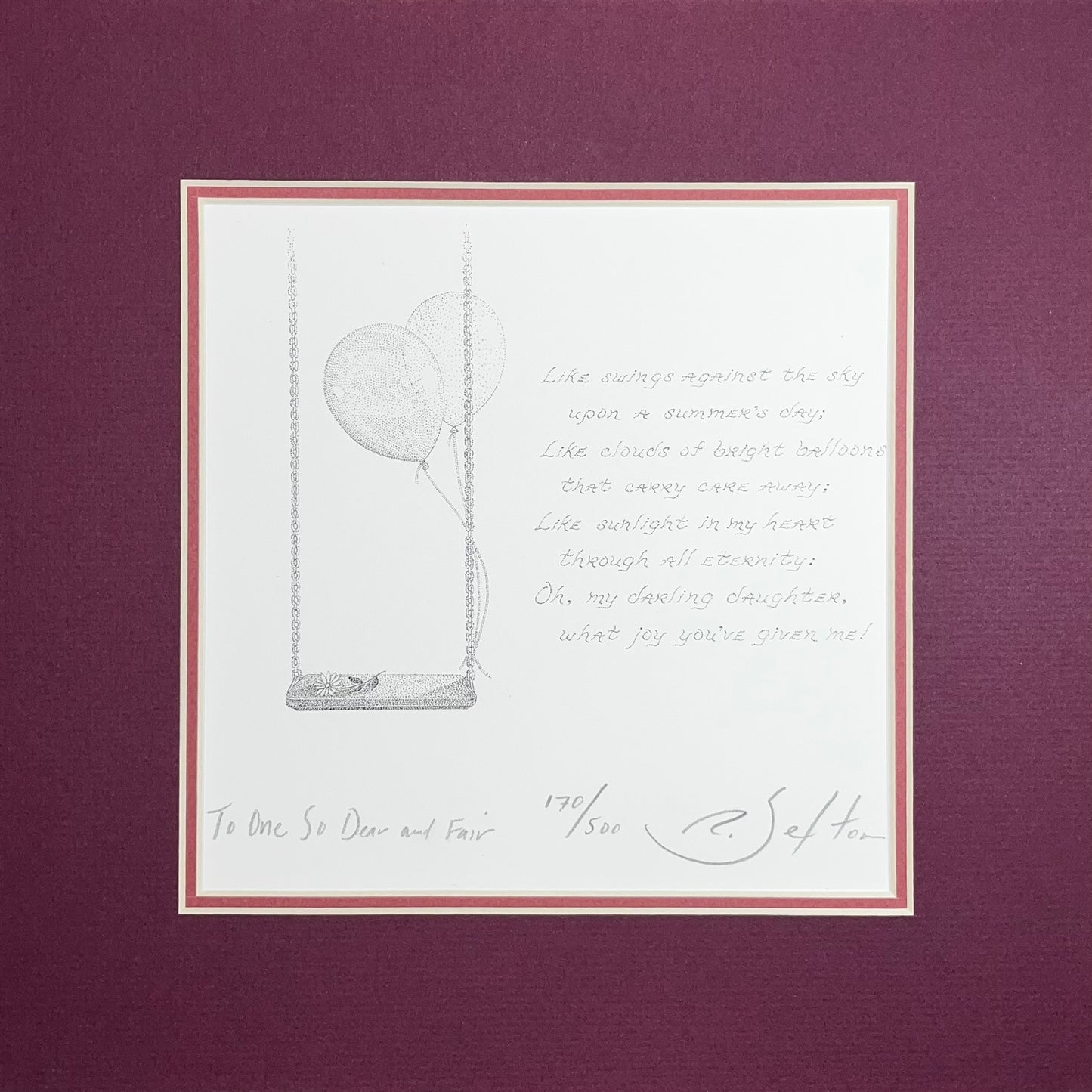 To One So Dear and Fair