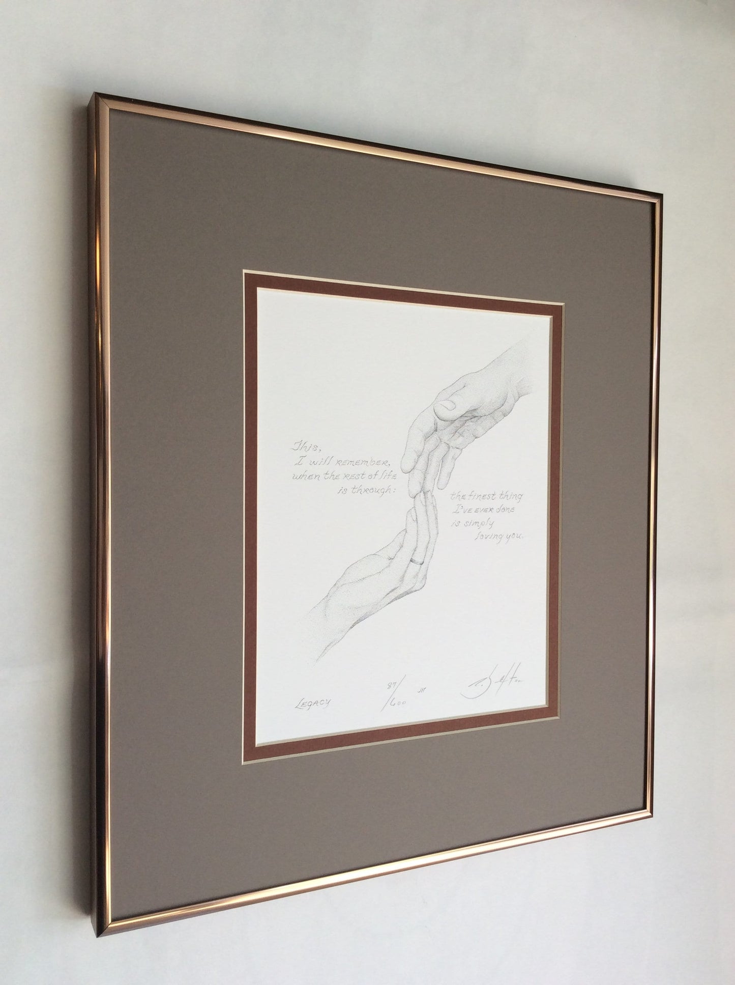 Personalized graduation gift art Legacy - meaningful poetry print