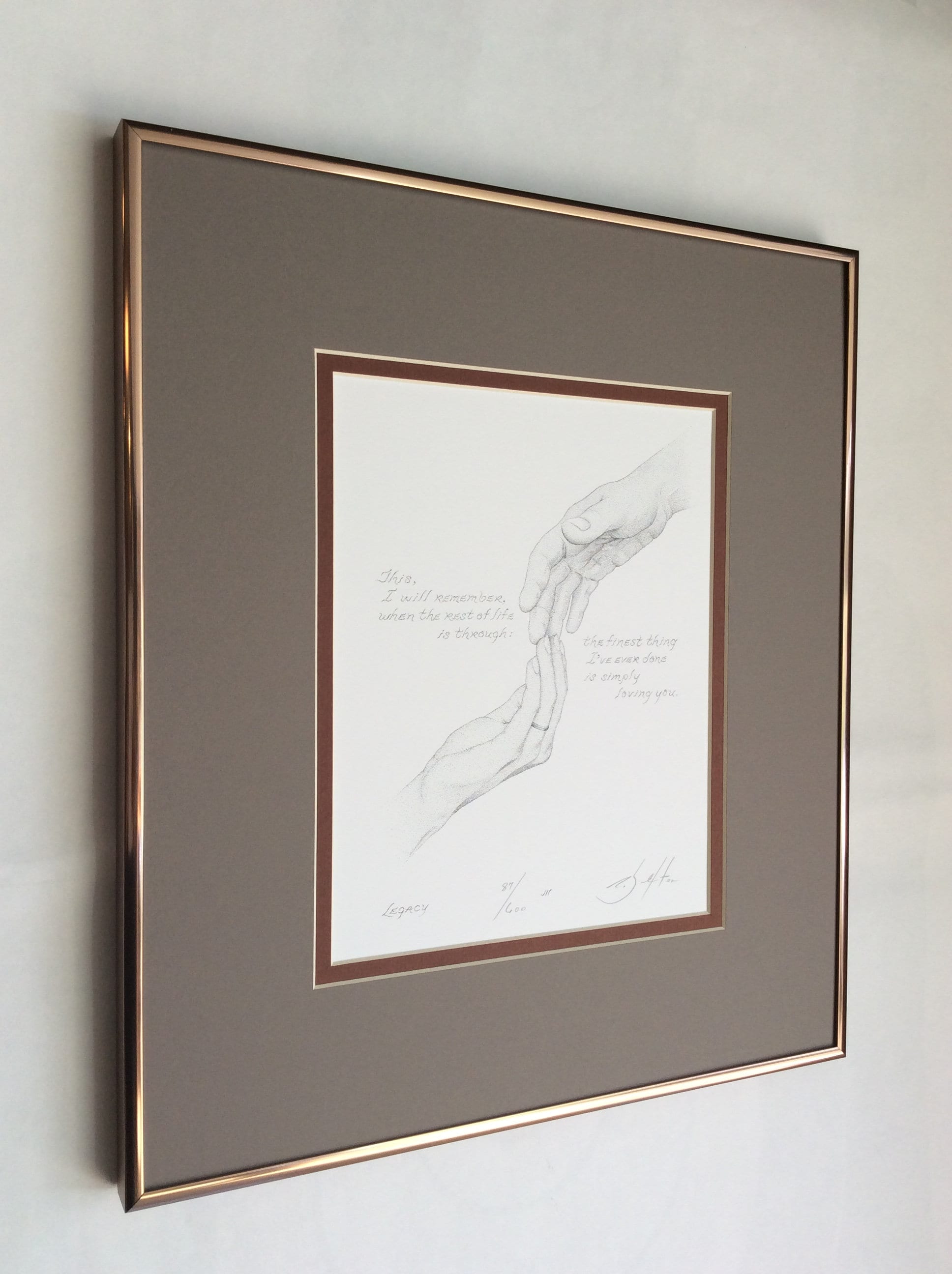 Personalized graduation gift art Legacy - meaningful poetry print